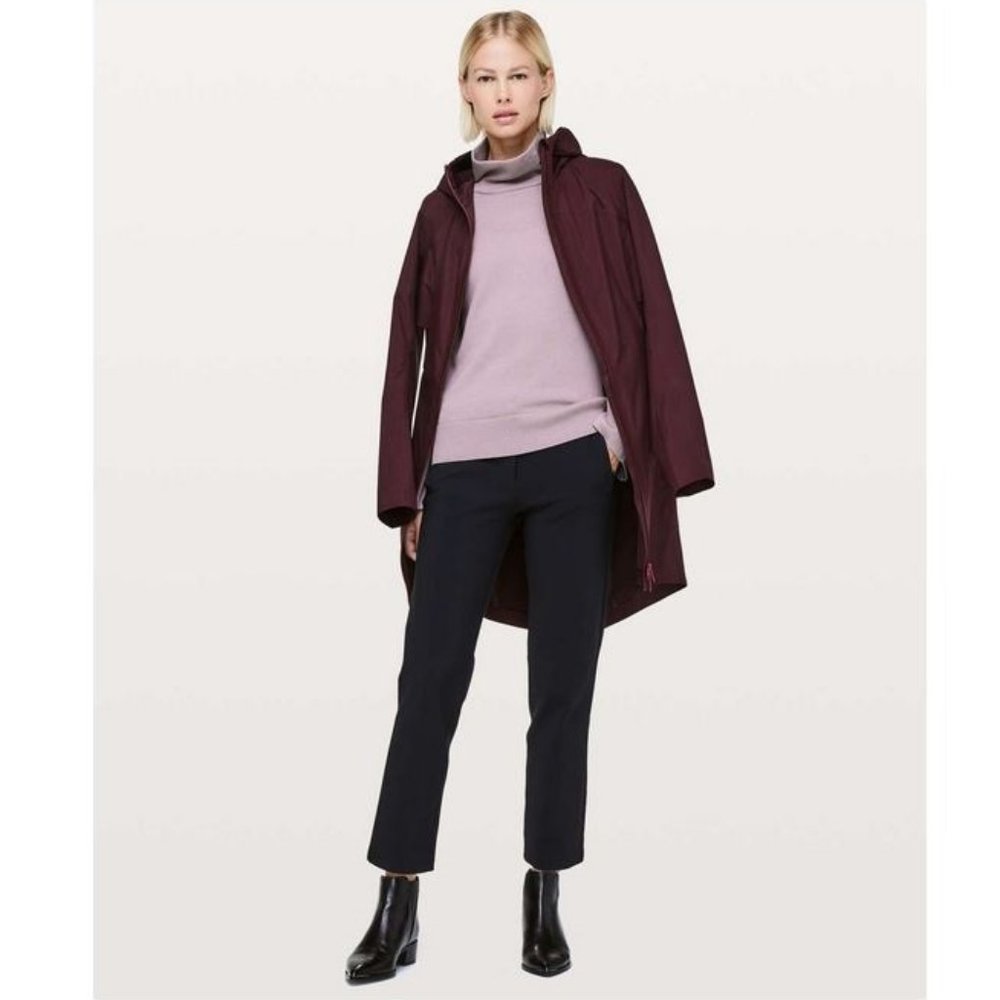 Lululemon City Trek Turtleneck Smoky Blush Merino Wool Size 2